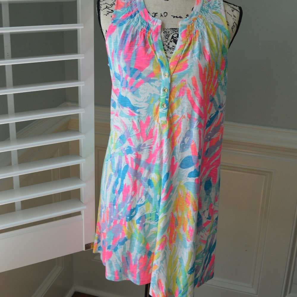 NWT Lilly Pulitzer Essie Dress M Sparkling Sands